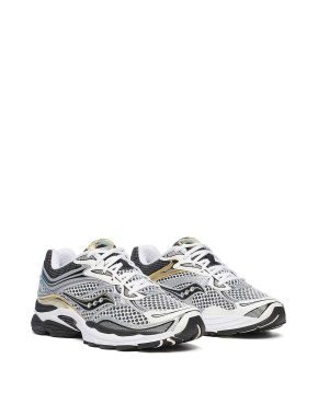 Женские кроссовки Saucony PROGRID OMNI 9 OG тканевые серебряного цвета - фото 1 - Miraton