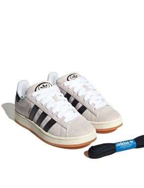 Жіночі кеди Adidas Campus замшеві чорні - фото 4 - Miraton