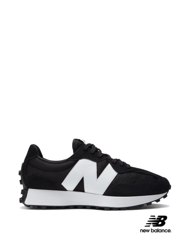 Чоловічі кросівки New Balance 327 замшеві чорні (MS327CBW) фото 1