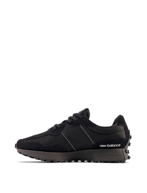 Мужские кроссовки New Balance 327 замшевые черные - фото 2 - Miraton