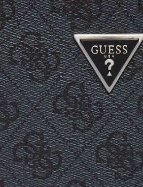 Чоловічі сумки крос-боді Guess з екошкіри чорна - фото 4 - Miraton
