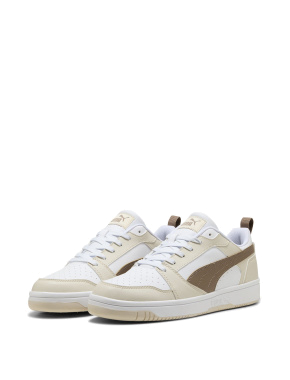 Чоловічі кеди PUMA Rebound V6 Low Sneakers із штучної шкіри білі