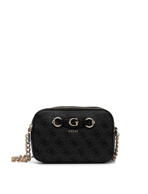 Женская сумка camera bag Guess из экокожи серая - фото 1 - Miraton