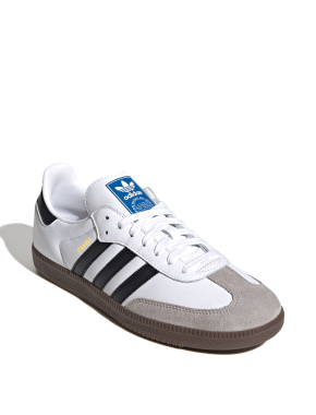 Жіночі кеди Adidas Samba шкіряні різнокольорові - фото 2 - Miraton