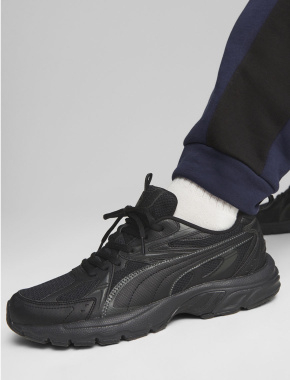 Мужские кроссовки PUMA Milenio Tech Sneakers из искусственной кожи черные - фото 8 - Miraton
