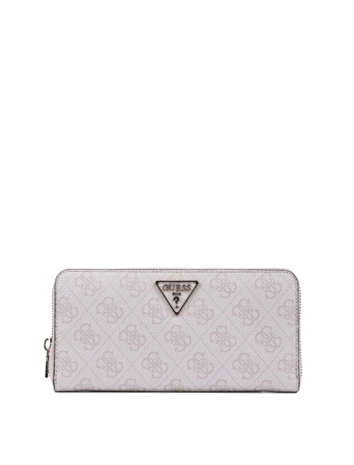 Жіночий гаманець Guess з екошкіри біло-сірий фото 1