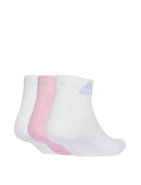 Короткие носки Adidas тканевые белые - фото 1 - Miraton
