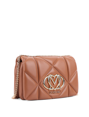 Женская сумка Love Moschino из экокожи оранжевая - фото 3 - Miraton