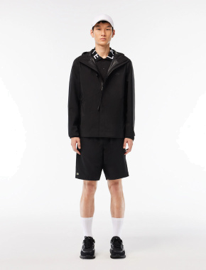 Мужские кроссовки Lacoste велюровые черные - фото 9 - Miraton