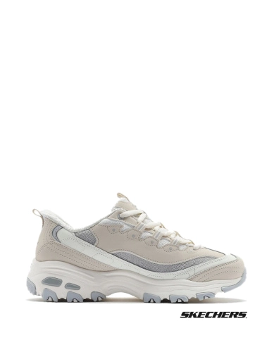 Женские кроссовки Skechers кожаные бежевые фото 1