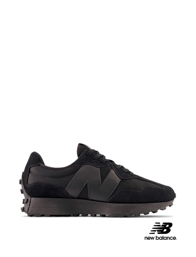 Чоловічі кросівки New Balance 327 замшеві чорні (MS327CTB) фото 1