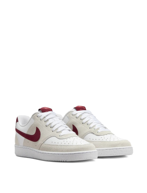 Жіночі кросівки Nike Court Vision Low замшеві білі - фото 2 - Miraton
