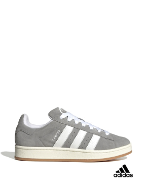 Мужские кеды Adidas Campus замшевые серые - фото 1 - Miraton