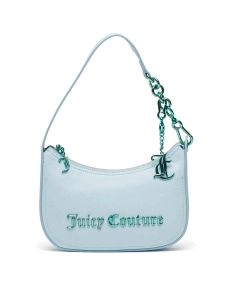 Жіноча сумка хобо Juicy Couture з екошкіри блакитна - фото  - Miraton