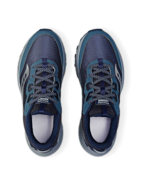 Мужские кроссовки Saucony Aura TR тканевые синие - фото 5 - Miraton