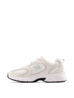 Женские кроссовки New Balance 530 тканевые молочного цвета - фото 1 - Miraton