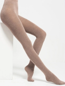 Мягкие колготки из хлопка  110 ден с добавлением шерсти, плоский шов,укрепленный носок - фото  - Miraton