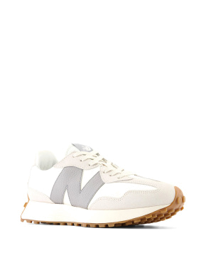 Жіночі кросівки New Balance 327 замшеві бежеві - фото 3 - Miraton
