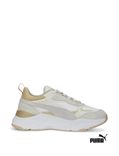 Жіночі кросівки PUMA Cassia Mix із штучної шкіри білі фото 1