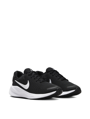 Женские кроссовки Nike Revolution 7 тканевые черные - фото 1 - Miraton