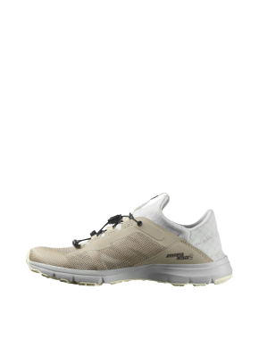 Женские кроссовки Salomon Amphib Bold тканевые бежевые - фото 3 - Miraton