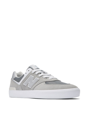 Чоловічі кеди New Balance нубукові сірі - фото 3 - Miraton