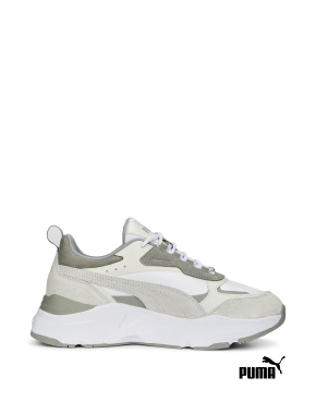 Женские кроссовки PUMA Cassia Mix из искусственной кожи белые - фото 1 - Miraton