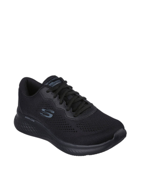 Женские кроссовки Skechers тканевые черные - фото 3 - Miraton