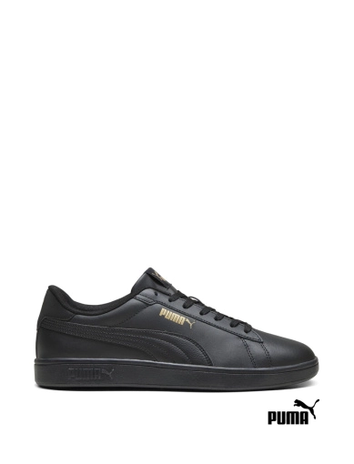Чоловічі кеди PUMA Smash 3.0 L Sneakers зі штучної шкіри чорні (390987-10) фото 1