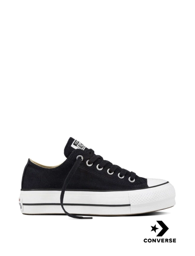 Жіночі кеди Converse Chuck Taylor All Star Lift Platform тканинні чорні фото 1