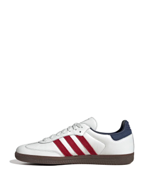 Жіночі кеди Adidas Samba шкіряні білі - фото 2 - Miraton