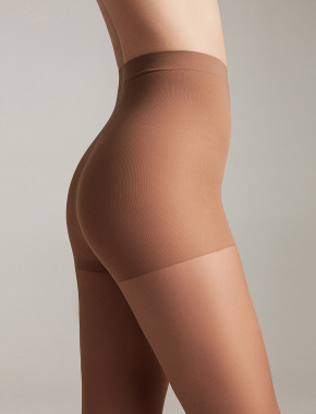 Капронові колготки зі стягуючими шортиками Active soft 40 Den Lycra бронзові - фото 2 - Miraton