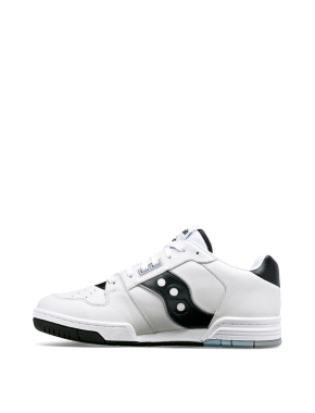 Мужские кроссовки белые кожаные Saucony SONIC LOW - фото 1 - Miraton