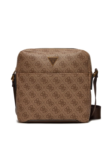Чоловіча сумка месенджер Guess з екошкіри бежева (HMTOLO P4258) фото 1
