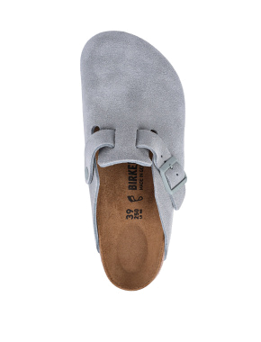 Жіночі сліпери BIRKENSTOCK Boston замшеві сірі - фото 5 - Miraton
