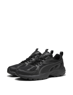 Мужские кроссовки PUMA Milenio Tech Sneakers из искусственной кожи черные - фото 3 - Miraton