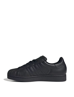 Жіночі кеди Adidas Superstar II шкіряні чорні - фото 2 - Miraton