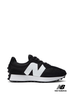Мужские кроссовки New Balance 327 замшевые черные - фото  - Miraton