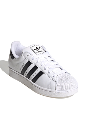Мужские кеды Adidas Superstar кожаные белые - фото 2 - Miraton