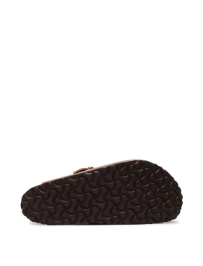 Женские слиперы BIRKENSTOCK Boston кожаные коричневые - фото 5 - Miraton