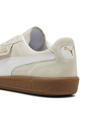 Мужские кеды PUMA Palermo Sneakers замшевые молочного цвета - фото 6 - Miraton