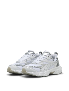 Жіночі кросівки PUMA Morphic Astro Escape Sneakers зі штучної шкіри срібного кольору - фото 3 - Miraton