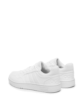 Мужские кеды Adidas HOOPS 3.0 LWO76 белые из искусственной кожи - фото 2 - Miraton