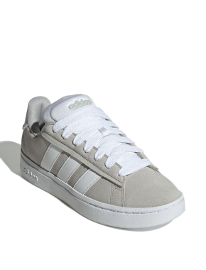 Мужские кеды Adidas Grand Court Alpha замшевые серые - фото 2 - Miraton