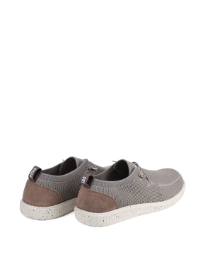 Чоловічі туфлі Walk in Pitas WP150 WALLABI FLY WASHED тканинні бежеві - фото 4 - Miraton