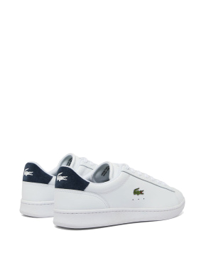 Мужские кеды Lacoste POWERCOURT 224 кожаные белые - фото 3 - Miraton