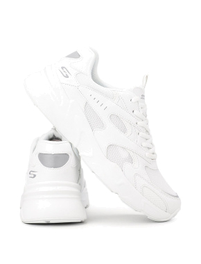 Жіночі кросівки Skechers Bobs Bamina тканинні білі - фото 3 - Miraton