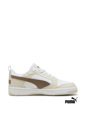 Чоловічі кеди PUMA Rebound V6 Low Sneakers із штучної шкіри білі