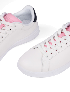 Женские кроссовки Polo Ralph Lauren кожаные белые - фото 4 - Miraton