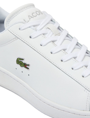 Мужские кеды Lacoste POWERCOURT 224 кожаные белые - фото 6 - Miraton